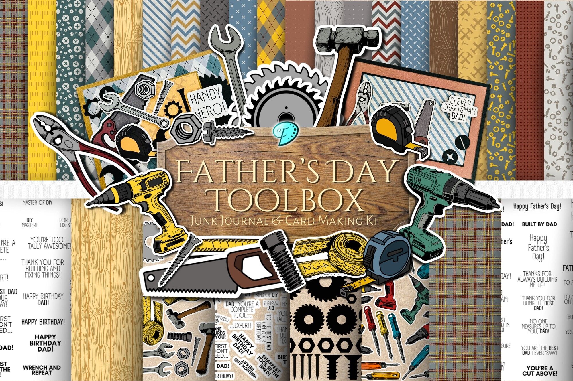 Fathers Day Toolbox Card Making Kit